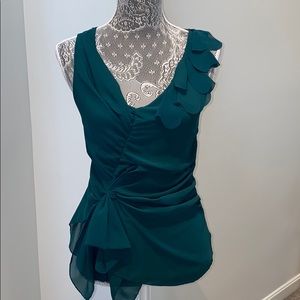 Classic Anthropologie mixed media top